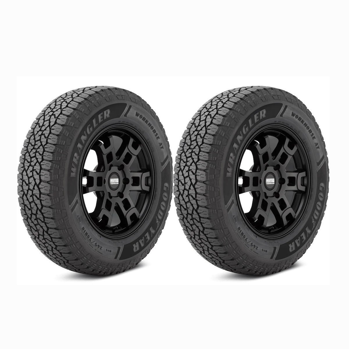 Kit x2 265/70R17 Goodyear Workhorse AT 121 S